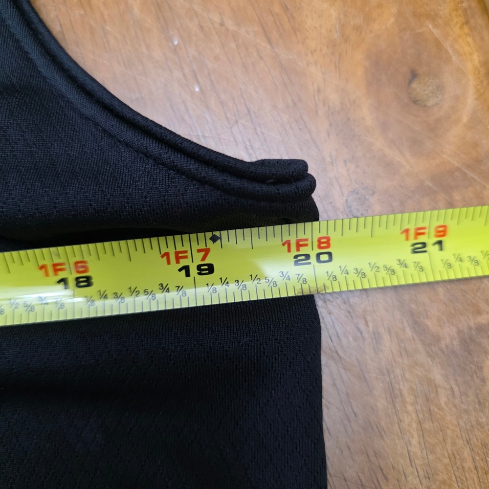 Lady Hagen Sleeveless Polo Women Large Black Athletic V-Neck Textured Golf Top - Picture 6 of 7